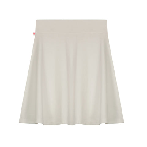 Ribbed Camp Skirt Classic White by Three Bows
