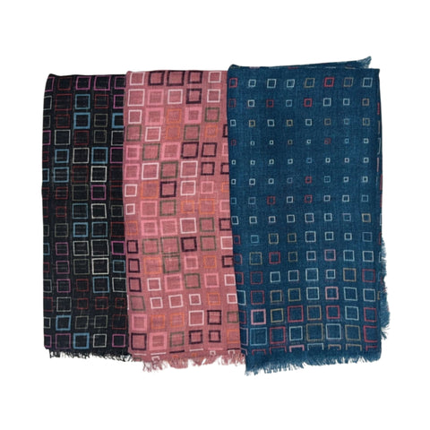 Gradient Cube Open Square Headscarf by Its Younique