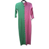 Kelley/Bubblegum Colorblock Ribbed Cardi Dress by Adina LV