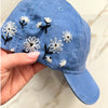 Embroidered Denim Cap by Valeri