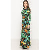 Tropic Leafy Belted Maxi