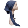 Lurex Shimmer Ribbed Sweater Knit Atifa Pre-Tied Headscarf