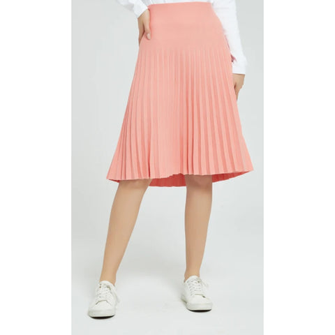 MM Pleated Skirt Coral