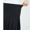 MM Cotton Pleated Skirt Year Round Black