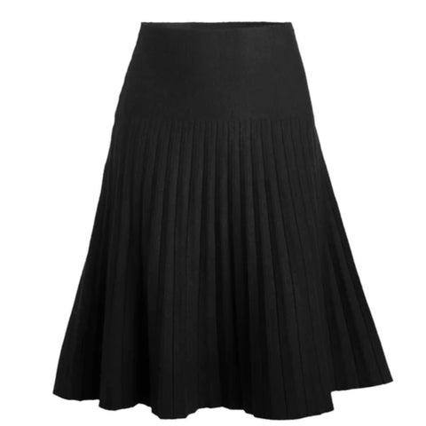 Pleated Skirt Black by Mia Mod