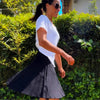 Pleated Skirt Black by Mia Mod