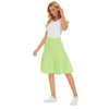 MM Pleated Skirt Lime Green