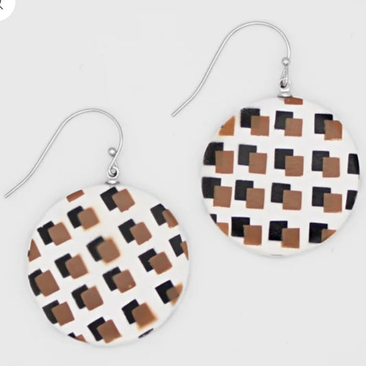 White Cecile Earrings by Sylca
