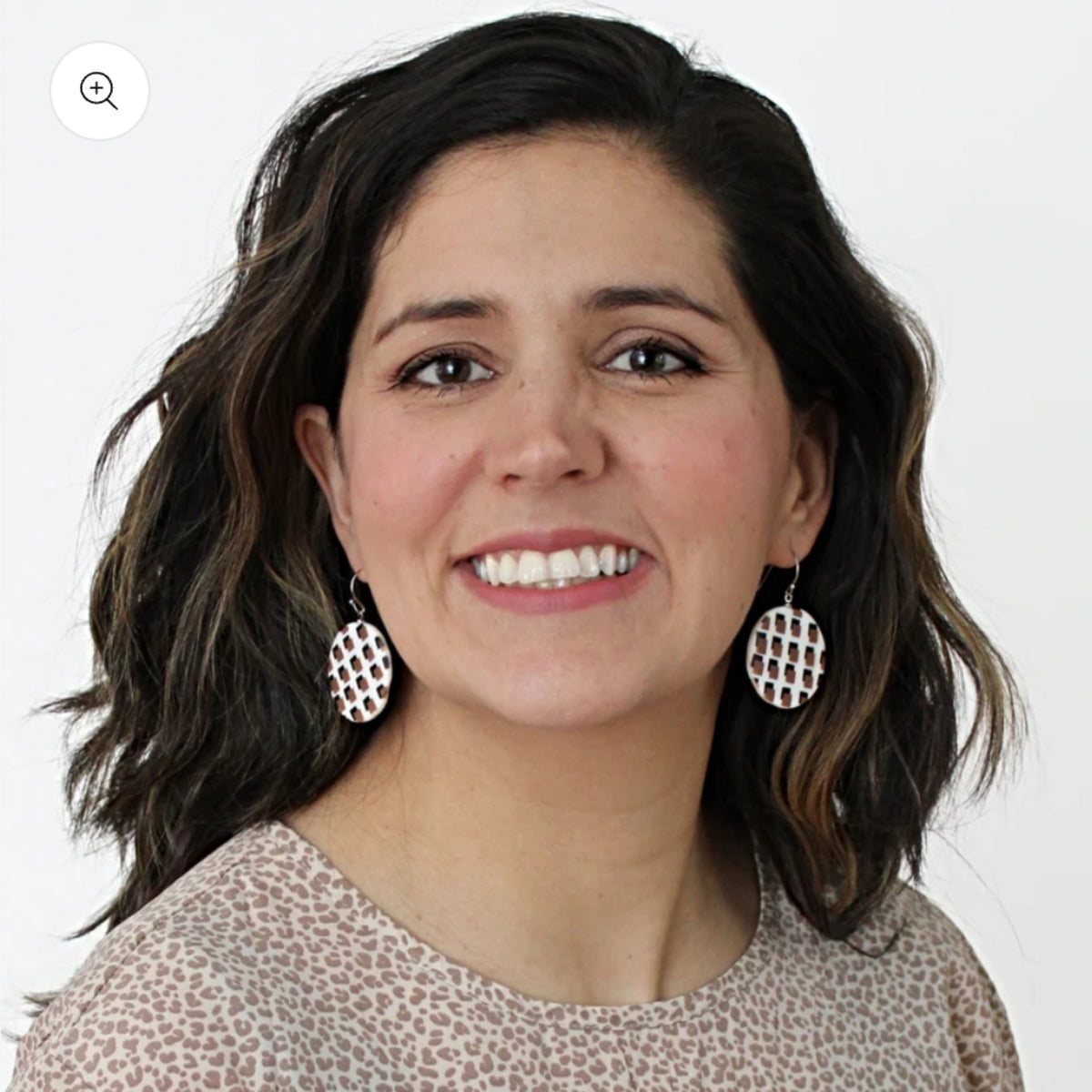 White Cecile Earrings by Sylca