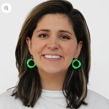 Green Cefalu Earrings by Sylca