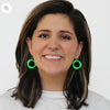 Green Cefalu Earrings by Sylca