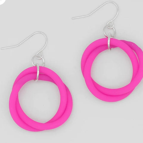 Pink Cefalu Earrings by Sylca