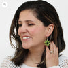 Lime Amaya Earrings by Sylca