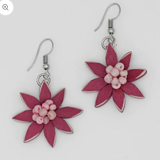 Magenta Amaya Earrings by Sylca