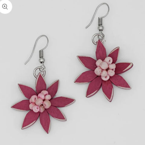 Magenta Amaya Earrings by Sylca