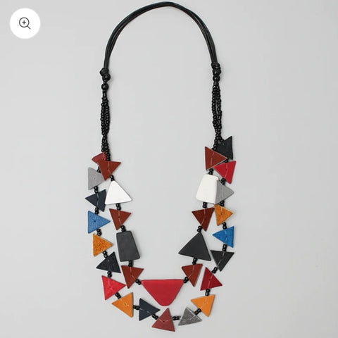 Multi Triangle Charlotte Necklace Sylca