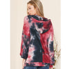 Burgundy Tie Dye Hoodie