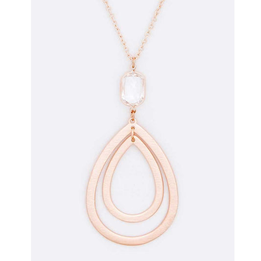 Oval Crystal Necklace