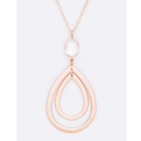 Oval Crystal Necklace
