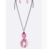 Tri Oval Geo Long Necklace Many Colors