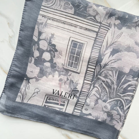 Jane Large Open Square Headscarf by Valeri