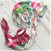 Botanical With Red Border Pretied Headscarf by Valeri