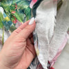 Botanical With Red Border Pretied Headscarf by Valeri