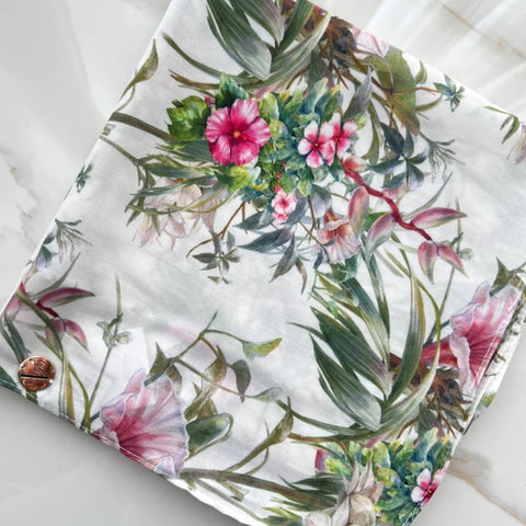 Botanical Open Square Headscarf by Valeri