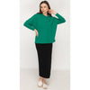 Emerald Sweatshirt Dolman Top by KMW