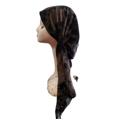 Velvet Tye dye Pretied Tichels by SG