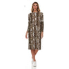Avery Dress: Taupe Snake