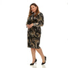 Pleated Cocoon Dress PLUS: Taupe