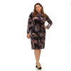 Pleated Cocoon Dress PLUS: Violet