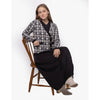 Plaid Double Breasted Cardigan