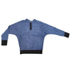 Blue Dolman Henley Top by Lilac Teen