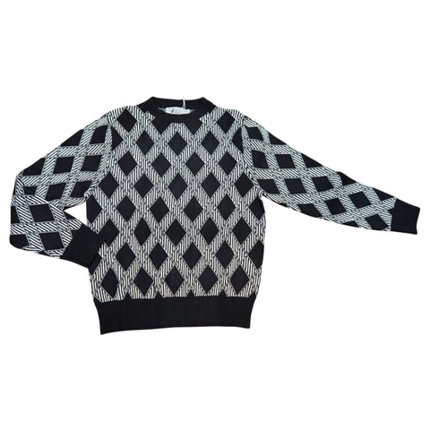 Black/White Naomi Sweater by Lilac Teen