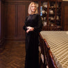 Black Teddy Bear Velour Caftan Maxi Robe by JackieO