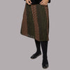Black Floral Accordian Pleated Skirt by Lilac Teen