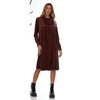 Camilla Dress: Marsala Velour