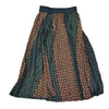 Black Floral Accordian Pleated Skirt by Lilac Teen
