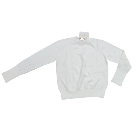 Off White Knit Sweater Honeycomb Sleeve by Lilac Teen