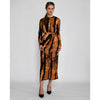 Marble Print Drape Dress