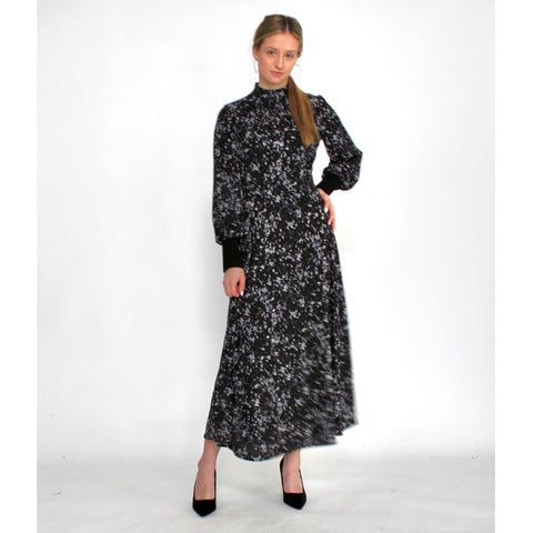 Water Color Rib Cuff Dress
