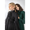 Green Ruched Neck Tie Dress