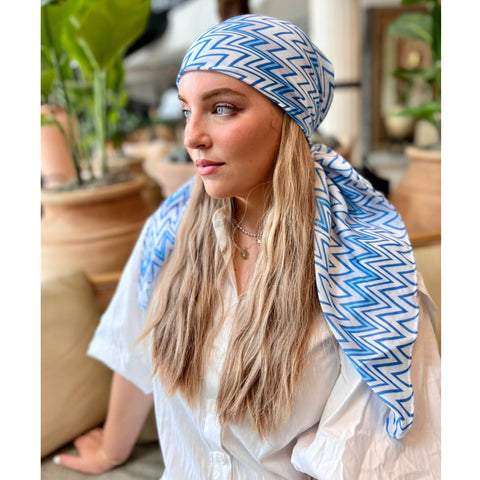 SB Headscarf: Blue Missoni