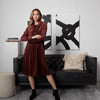 Camilla Dress: Marsala Velour