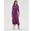 All Over Ruched Dress by MM Magenta