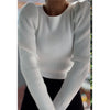 Puff Sleeve Ribbed Top by MM