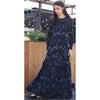 Naamah Maxi Dress: Blue Ribbon Swirl