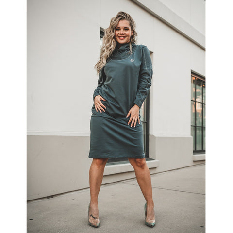 Miya Cotton Grey Dress by Mikah